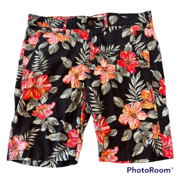 Denim & Supply Ralph Lauren Other - Ralph Lauren Denim & Supply Tropical Hibiscus Flat Front Shorts Disc Ship